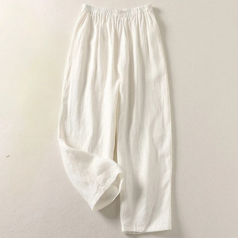 Pantalones de lino Sofia – Diseño italiano 2025