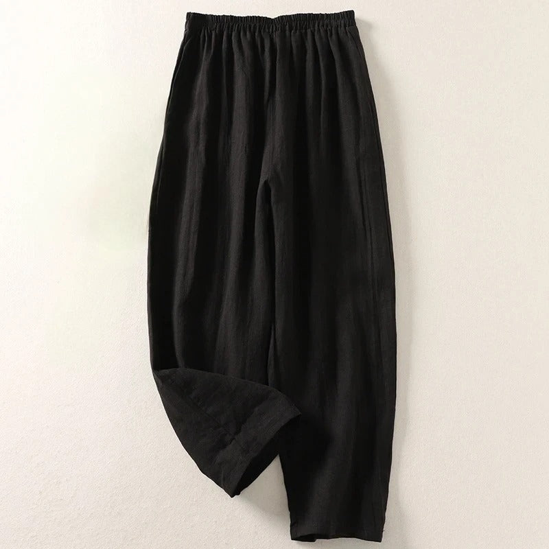 Pantalones de lino Sofia – Diseño italiano 2025