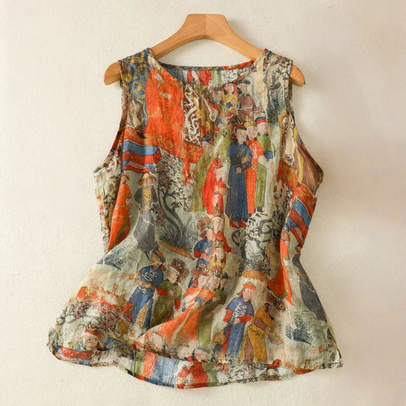 Top De Lino Amber