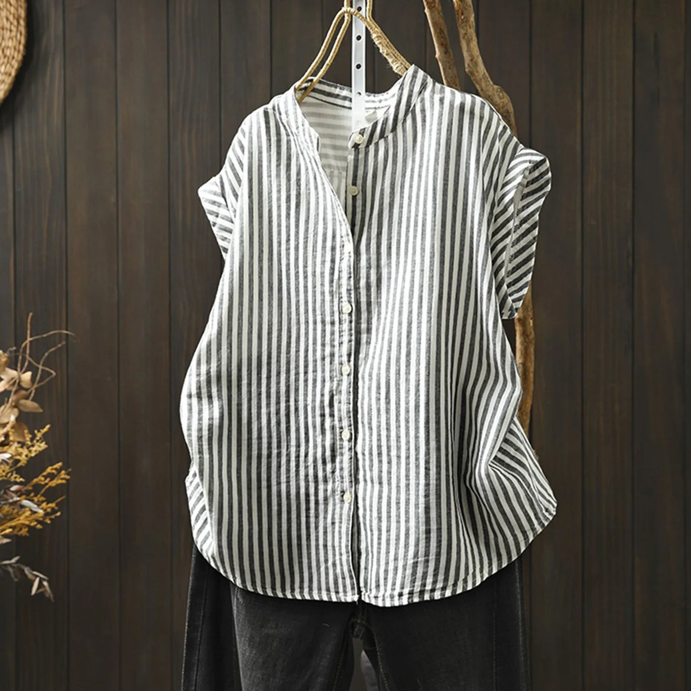 Camisa de lino vintage – Diseño italiano 2025