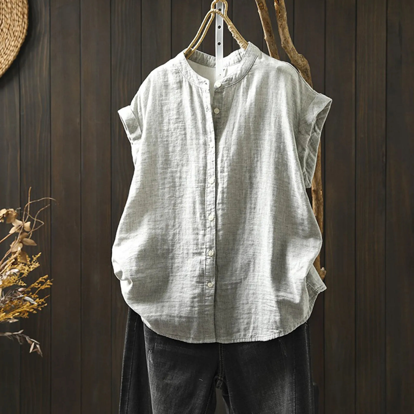 Camisa de lino vintage – Diseño italiano 2025